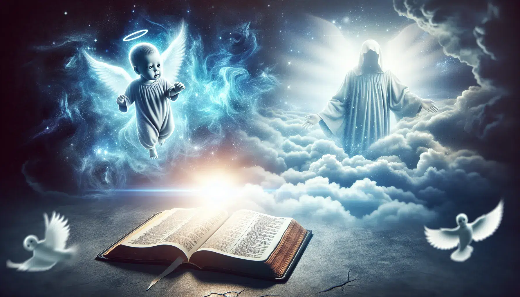 Imagen relacionada con el artículo sobre la creencia de que las almas de los bebés abortados van al cielo según la Biblia.
