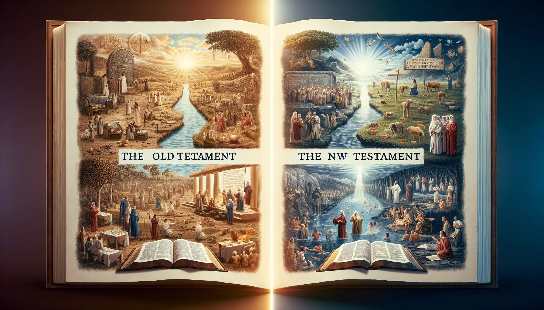 Comparación entre el Antiguo y el Nuevo Testamento: descubre las diferencias clave en la historia y enseñanzas de la Biblia.