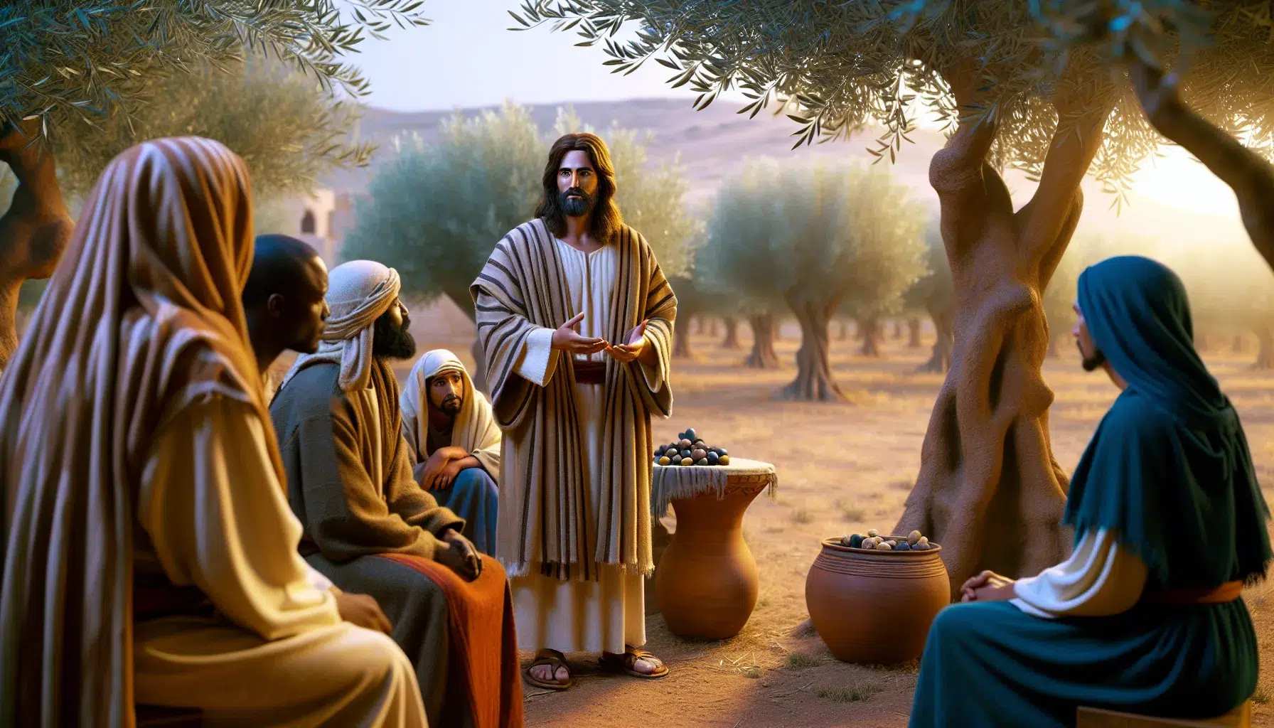 Imagen representando el mensaje de Jesús a los malhechores según la Biblia.