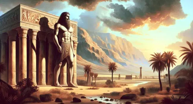 Representación de Baal en una antigua ilustración bíblica