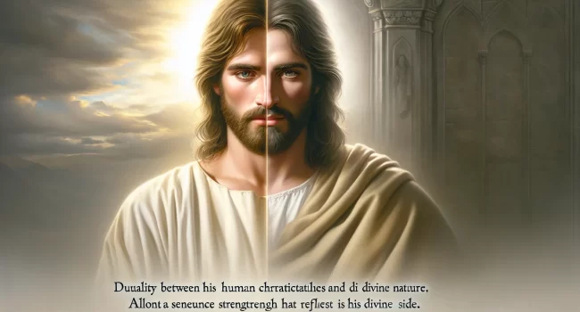 Representación de Jesús en la Biblia: la dualidad entre su humanidad y divinidad.
