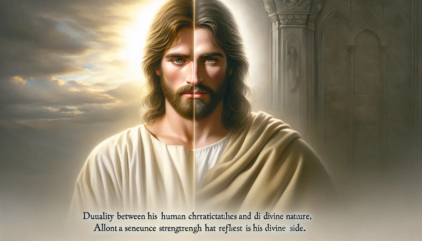 Representación de Jesús en la Biblia: la dualidad entre su humanidad y divinidad.