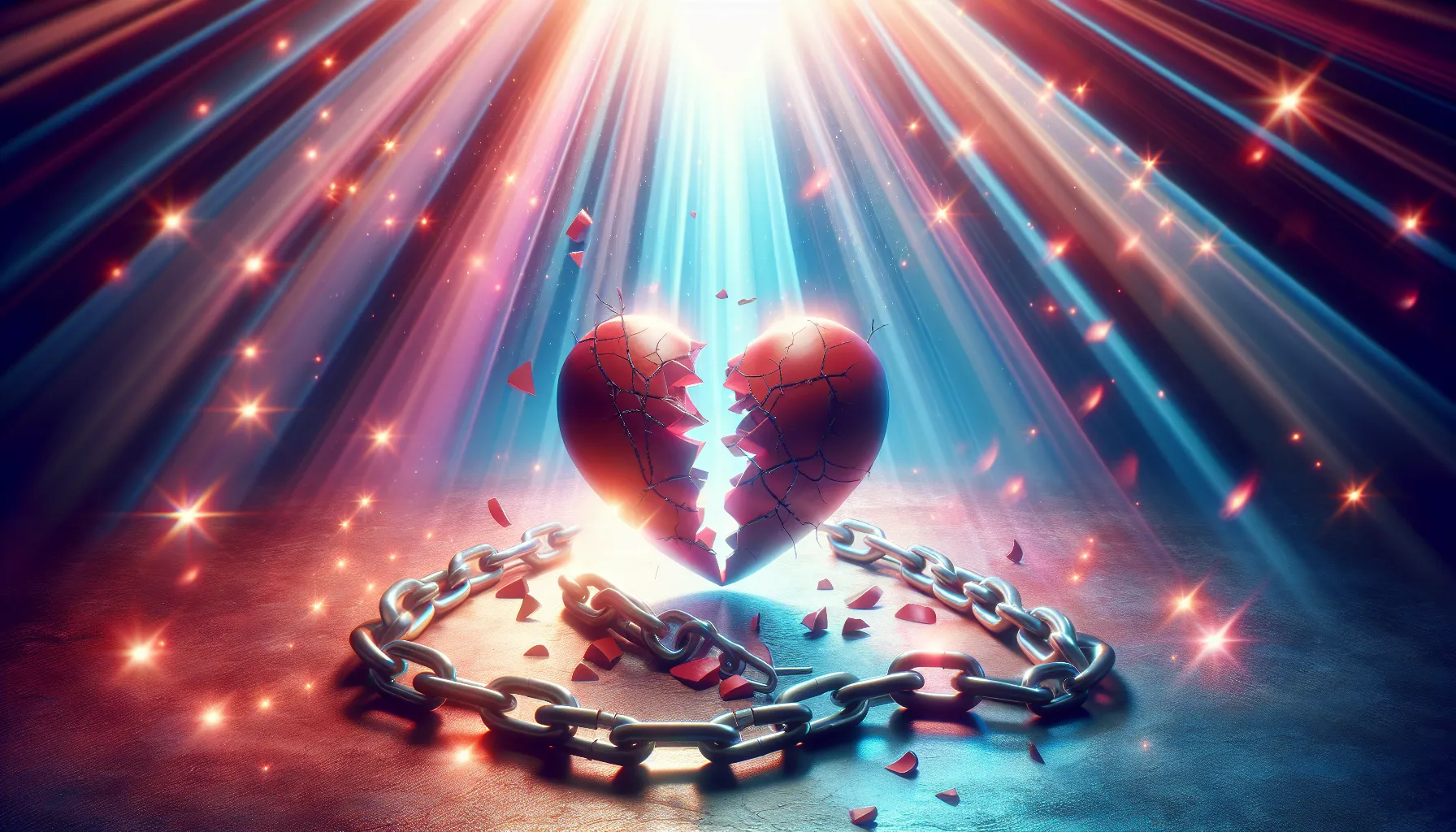 Imagen representativa: Corazón roto y cadenas simbolizando el resentimiento