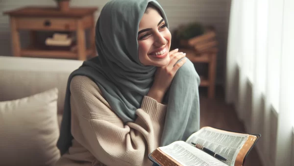 Una imagen de una persona sonriendo y disfrutando de las pequeñas cosas de la vida