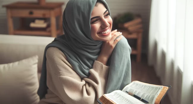 Una imagen de una persona sonriendo y disfrutando de las pequeñas cosas de la vida