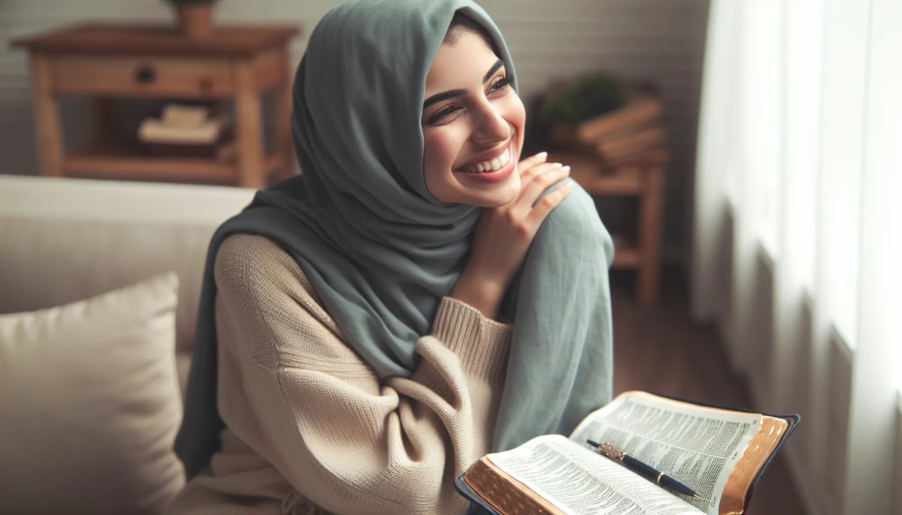 Una imagen de una persona sonriendo y disfrutando de las pequeñas cosas de la vida