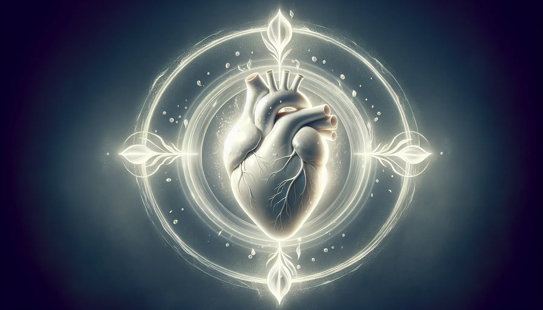 Imagen del Salmo 51:10 con una representación simbólica de un corazón limpio rodeado de luz y paz.