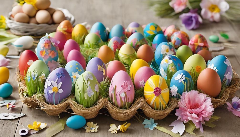 crear decoraciones de pascua