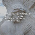 ¿Cuál era el papel de Eliel de Hebrón en 1 Crónicas 15:9?