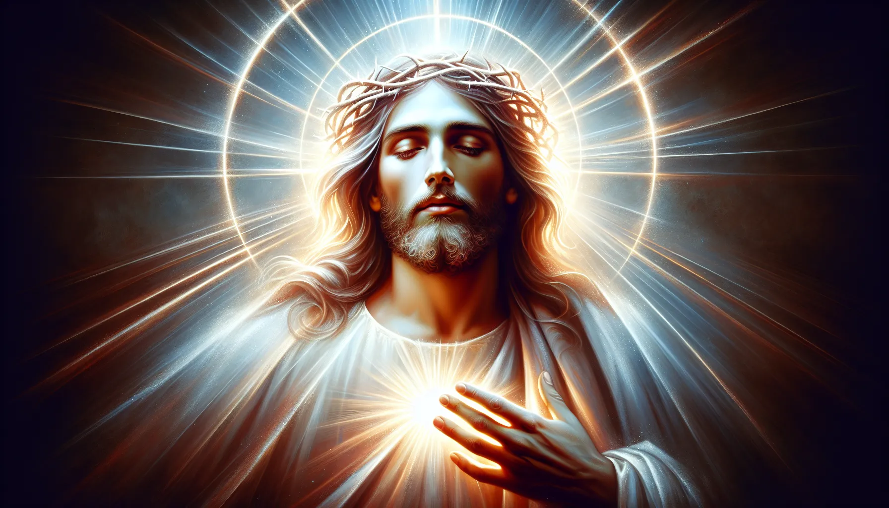 Imagen de una representación artística de Jesucristo como la Deidad en la fe cristiana