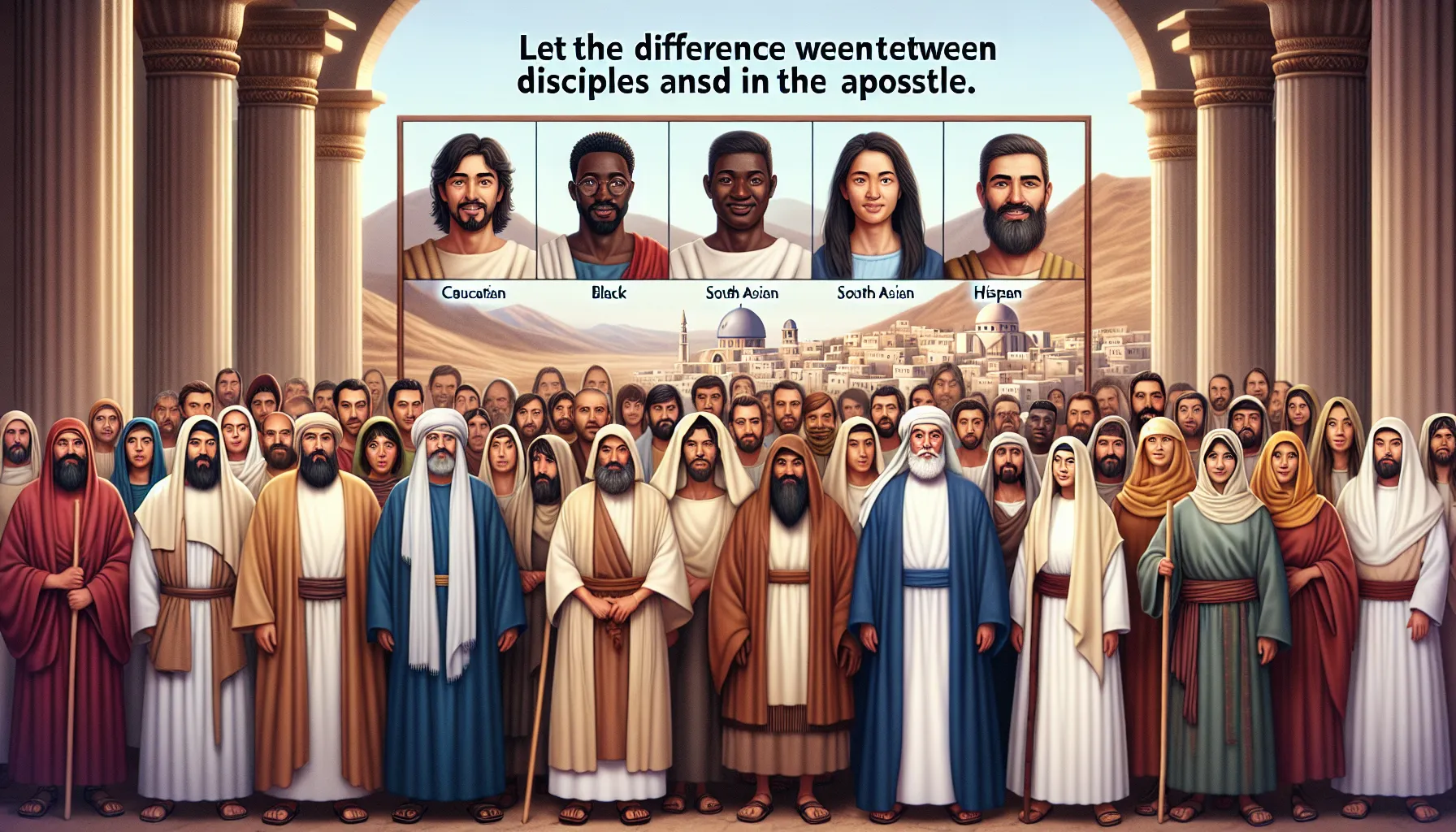Imagen mostrando la diferencia entre discípulo y apóstol en la Biblia