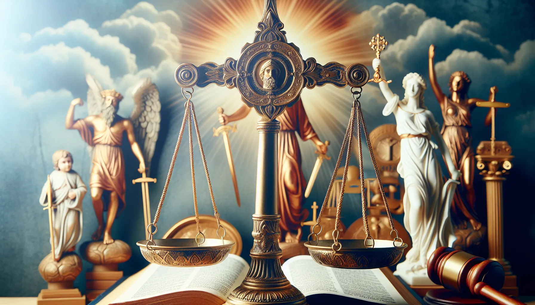 Imagen ilustrativa de la relación entre la justicia divina y la equidad en la fe