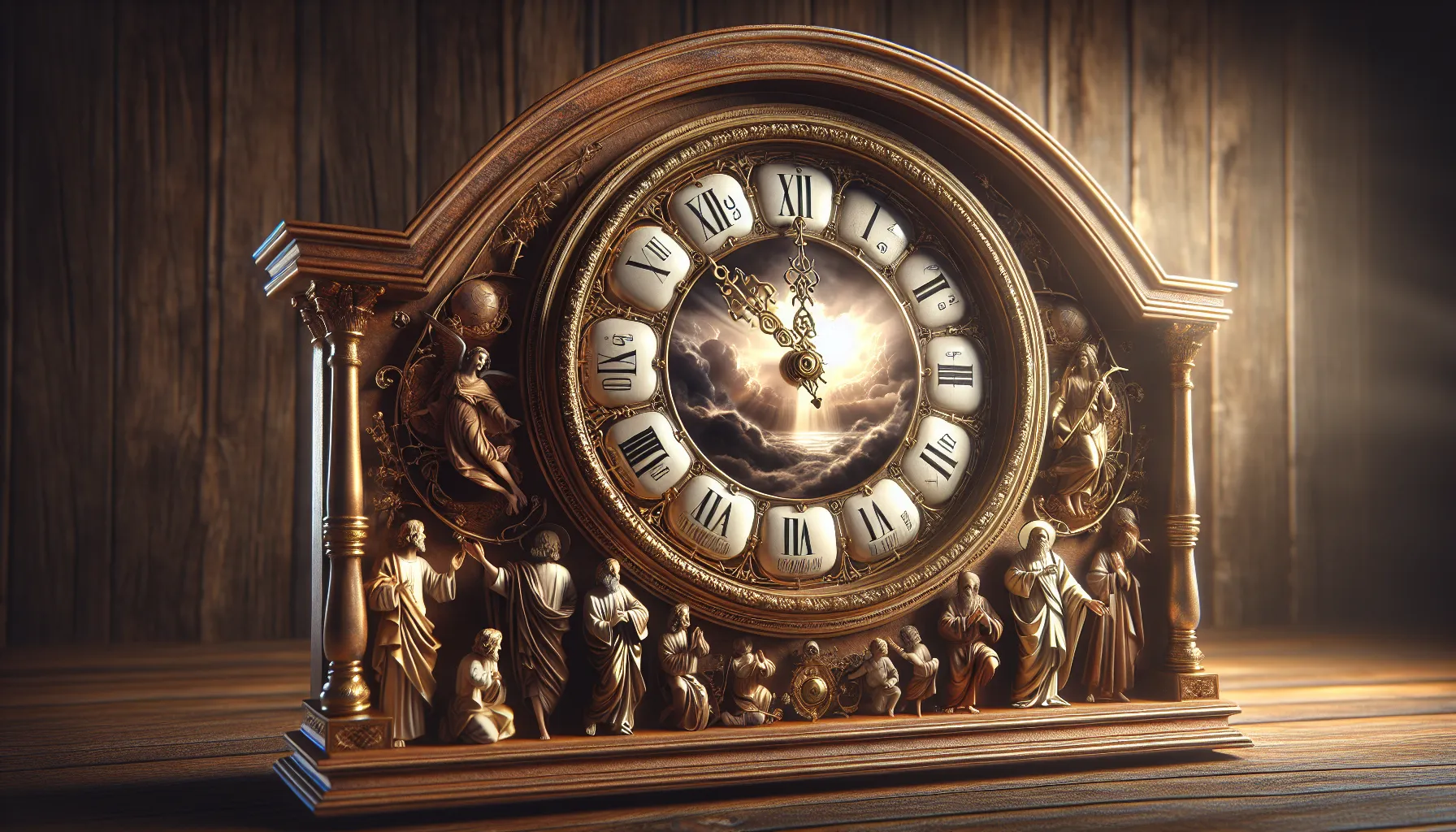 Imagen principal de un reloj antiguo marcando las doce en punto