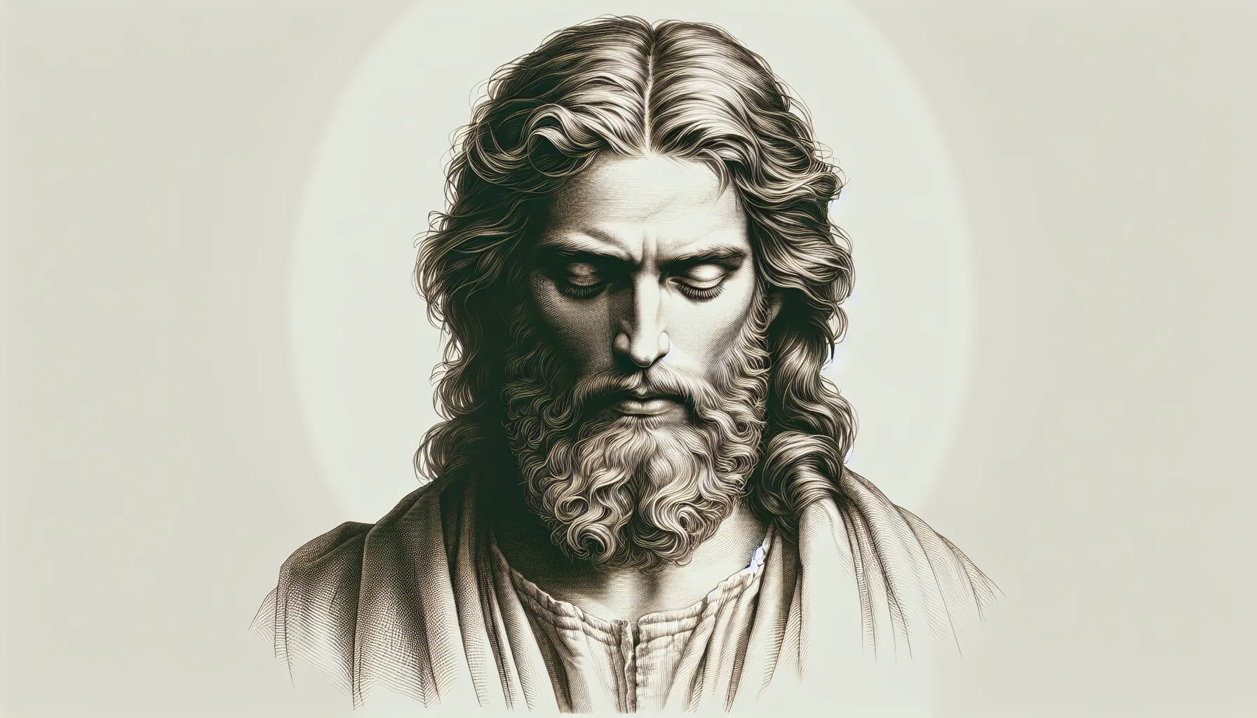 Representación artística de Jesús de Nazaret con la frase 'Hijo del Hombre'