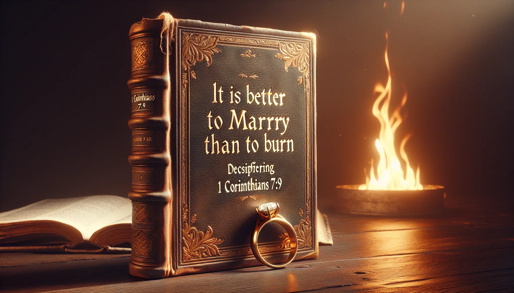 Imagen de portada del artículo titulado 'Es mejor casarse que quemarse: Descifrando 1 Corintios 7:9'.