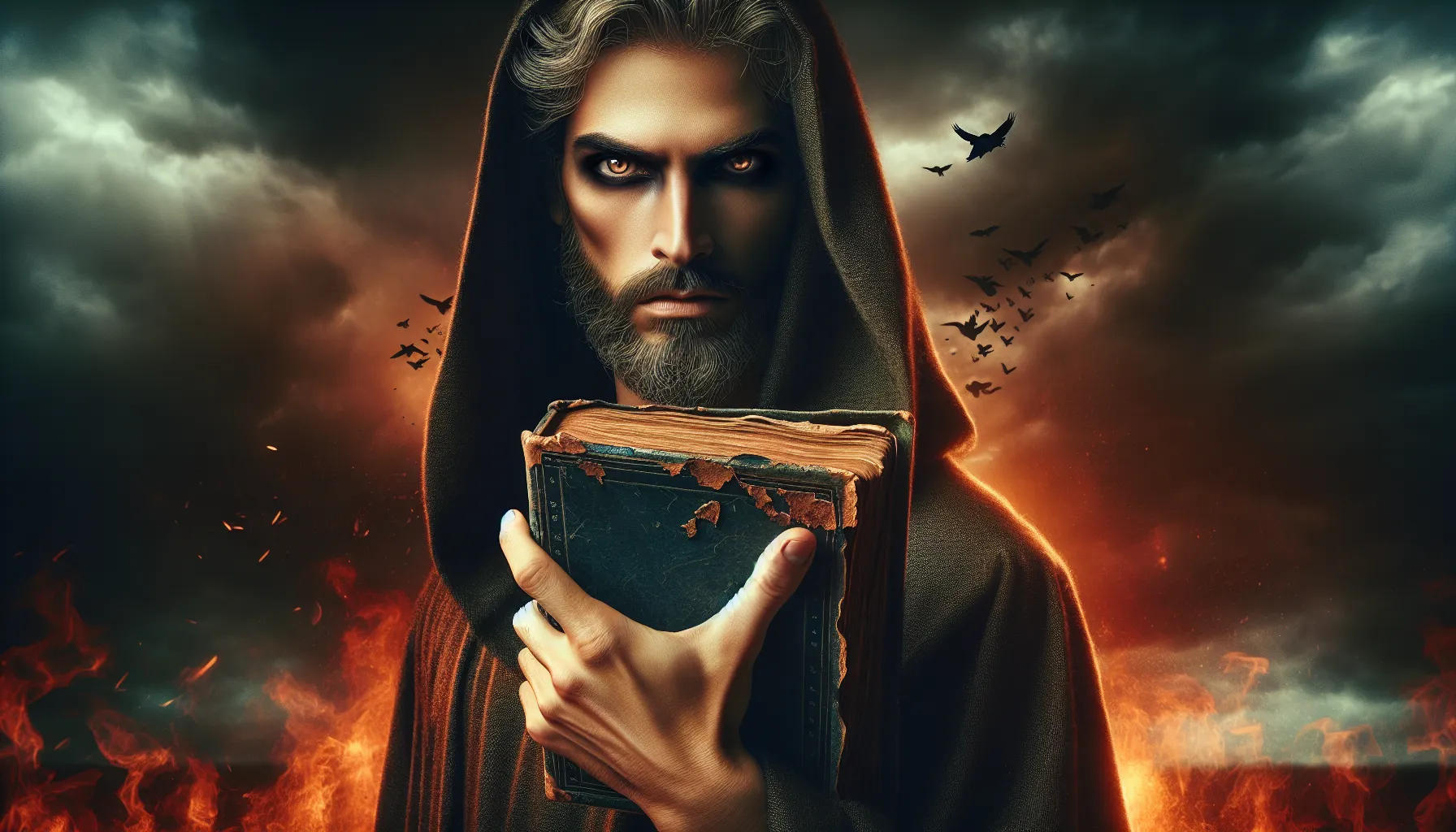 Imagen de una ilustración representando a un falso profeta en la Biblia.