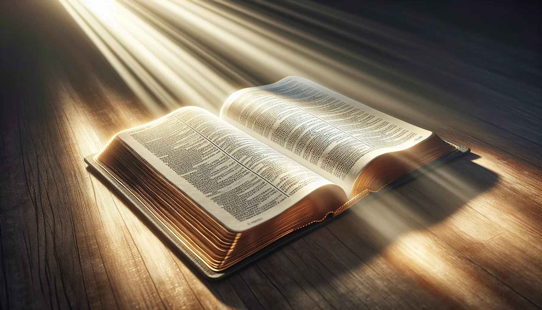 Imagen de una Biblia abierta con un rayo de luz iluminando las páginas, simbolizando discernimiento espiritual para identificar falsos maestros y profetas.