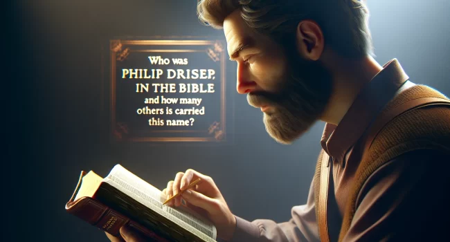 Imagen de un hombre leyendo la Biblia acompañado de la frase Quién fue Felipe en la Biblia y cuántos otros lo llevaron.