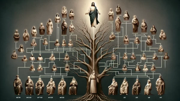 Comparación de las genealogías de Jesús en los evangelios de Mateo y Lucas