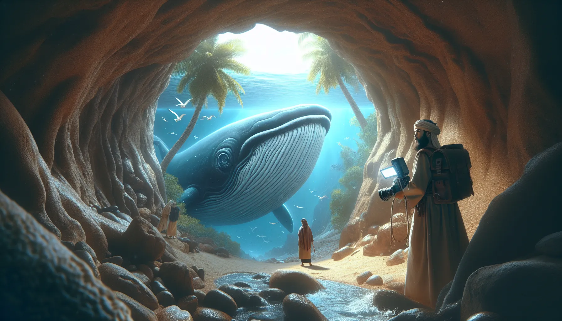 Descubre en esta imagen la representación de Jonás dentro del vientre de la ballena