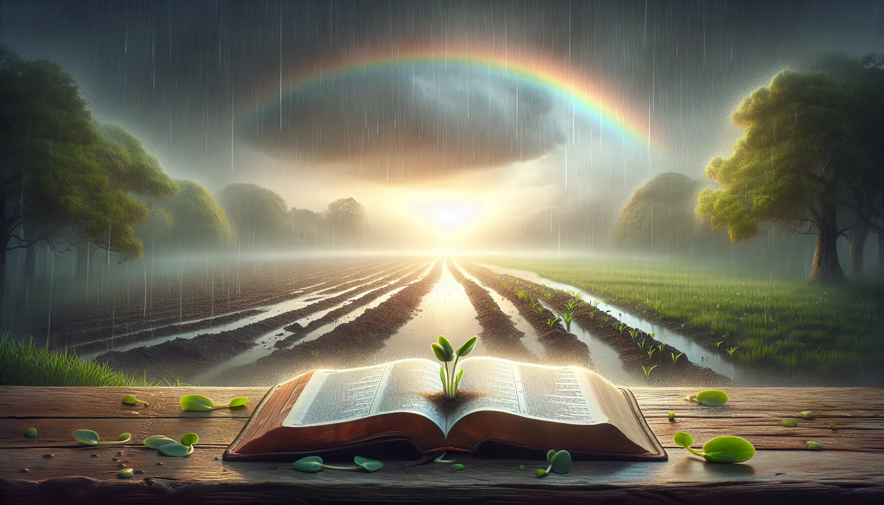 Una imagen que representa el tema del artículo sobre el significado del movimiento de la Lluvia Tardía en la Biblia.