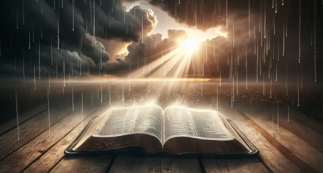 Imagen que representa el tema del artículo sobre el significado del movimiento de la Lluvia Tardía en la Biblia.