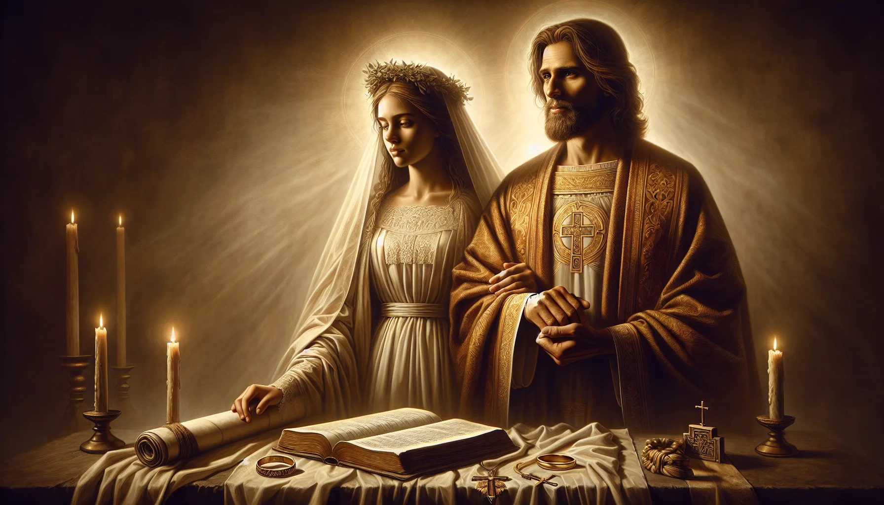 Imagen representativa de la relación entre Cristo y la Iglesia