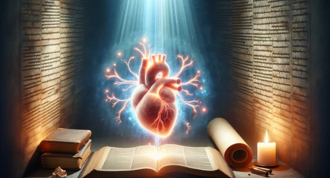 Imagen de un corazón siendo restaurado y renovado espiritualmente