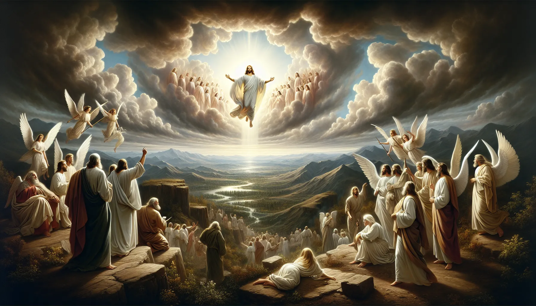 Representación artística de la segunda venida de Jesucristo según la Biblia en un artículo web sobre profecías bíblicas.