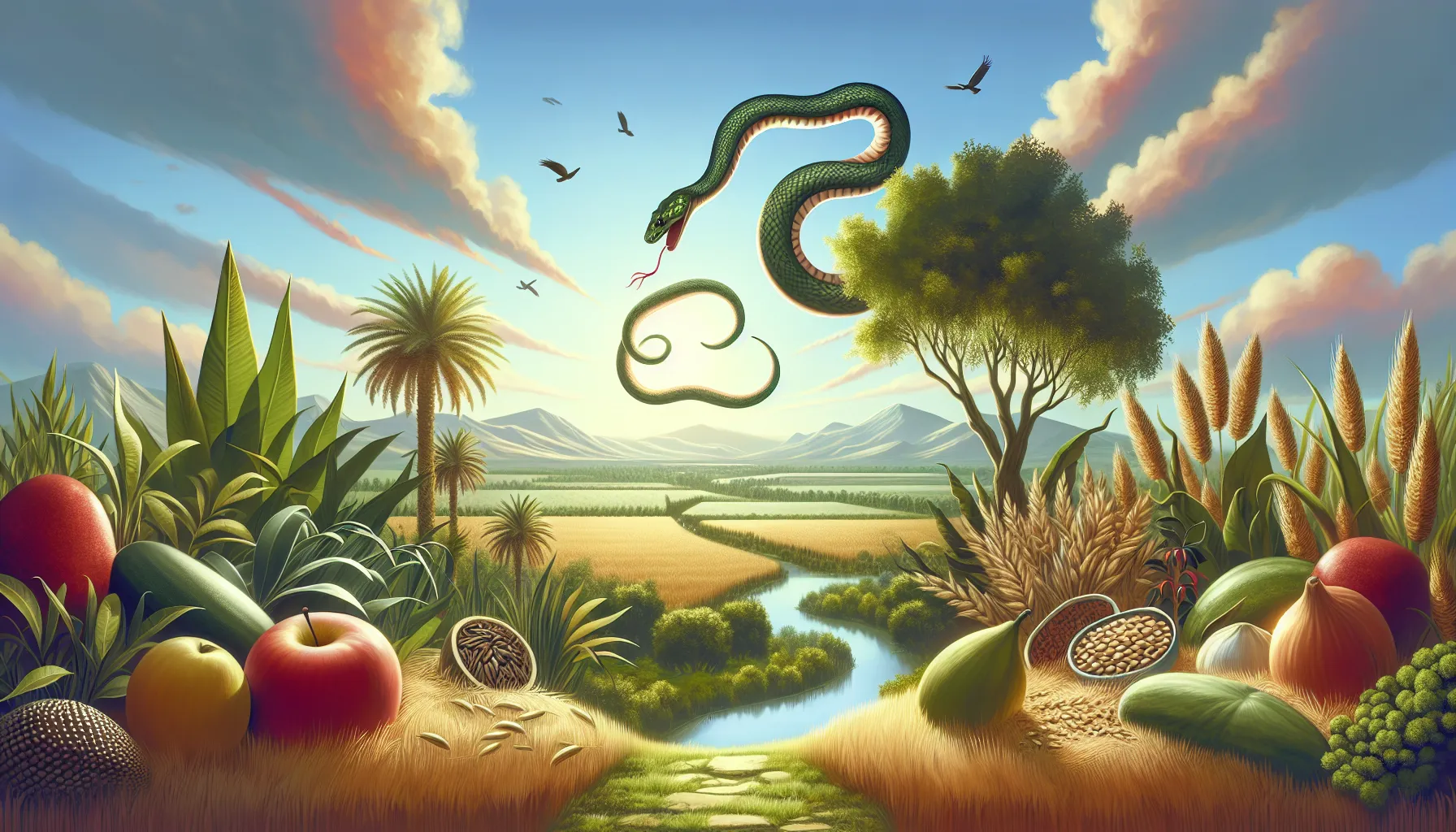 Imagen ilustrativa representando la simiente de la serpiente y su significado en la cultura popular y religiosa.