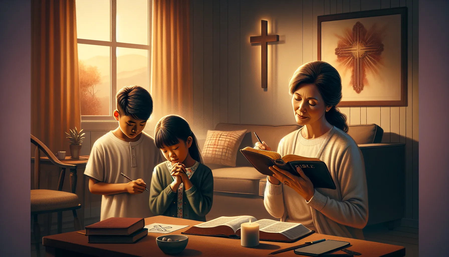 Una imagen representando el tema del artículo 'Cómo se define el rol de una madre cristiana según la Biblia'.