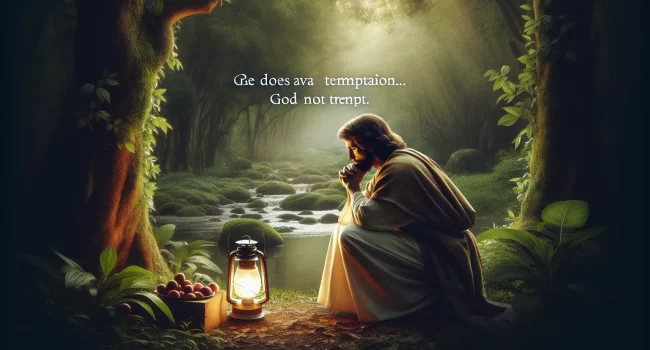 Imagen representando la reflexión sobre la petición de Jesús a Dios acerca de evitar la tentación