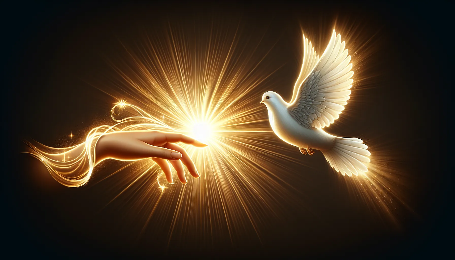 Representación visual de la relación entre el Espíritu Santo y la consolación divina