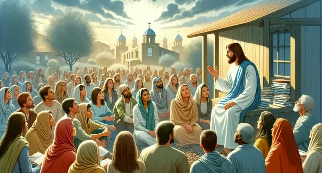 Imagen ilustrativa sobre la enseñanza de Jesús a través de parábolas y su significado espiritual en el artículo web.