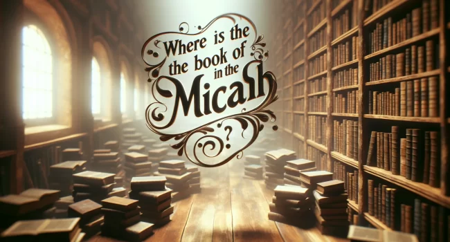 Imagen con la pregunta: ¿Dónde está ubicado el libro de Miqueas en la Biblia?