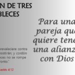 ¿Qué representa la frase "Cordón de tres dobleces"?