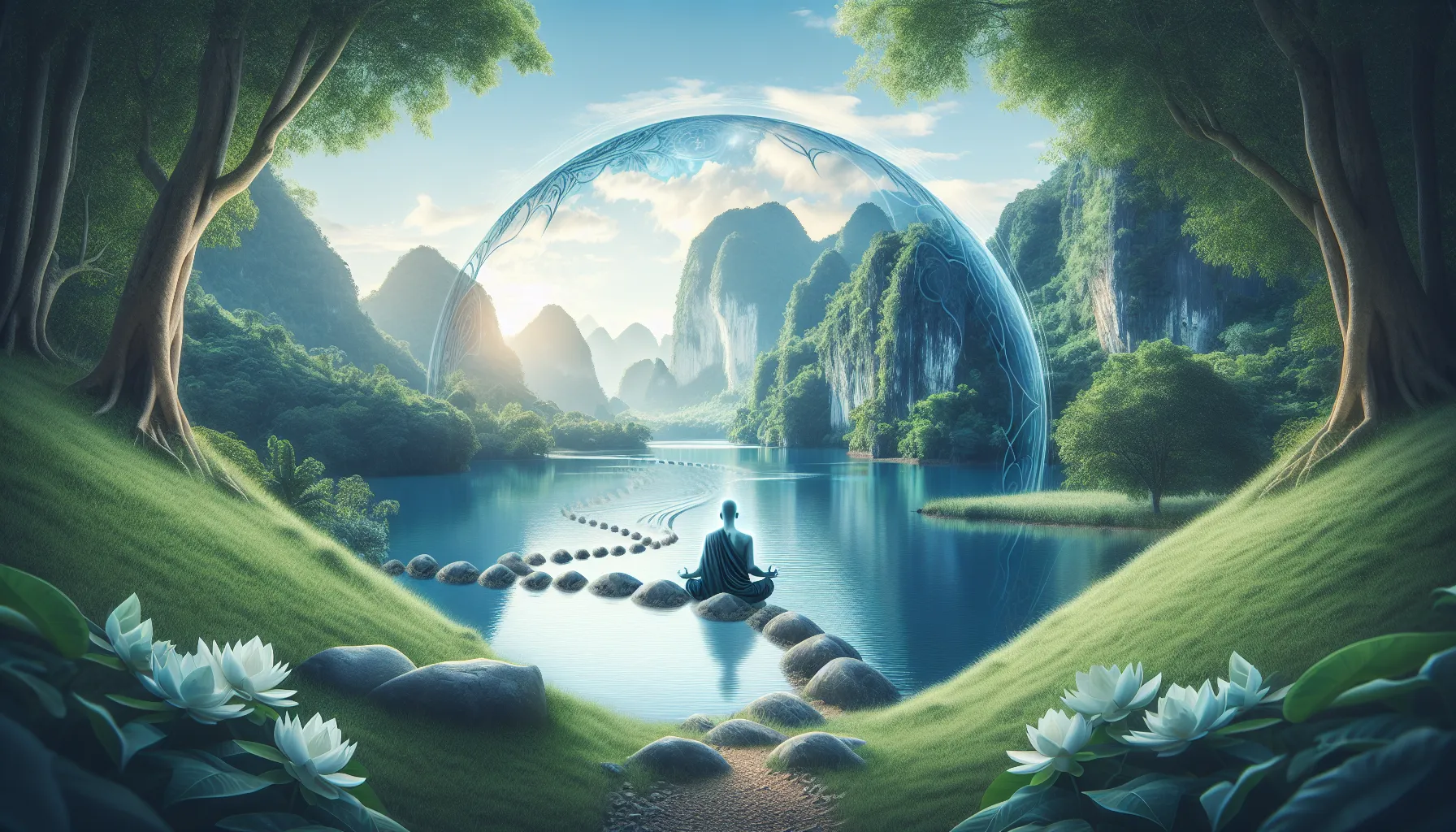 Imagen representando el concepto de Nirvana en el budismo