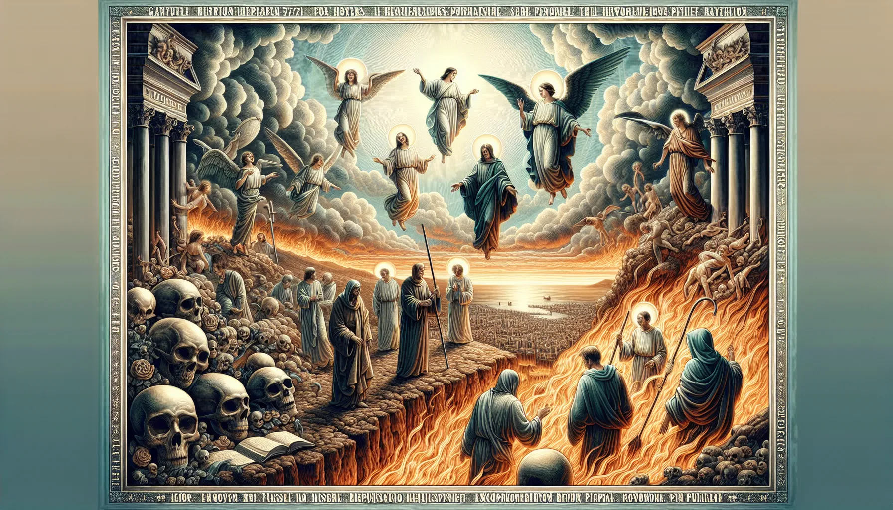 Imagen de un texto bíblico sobre el concepto del Purgatorio