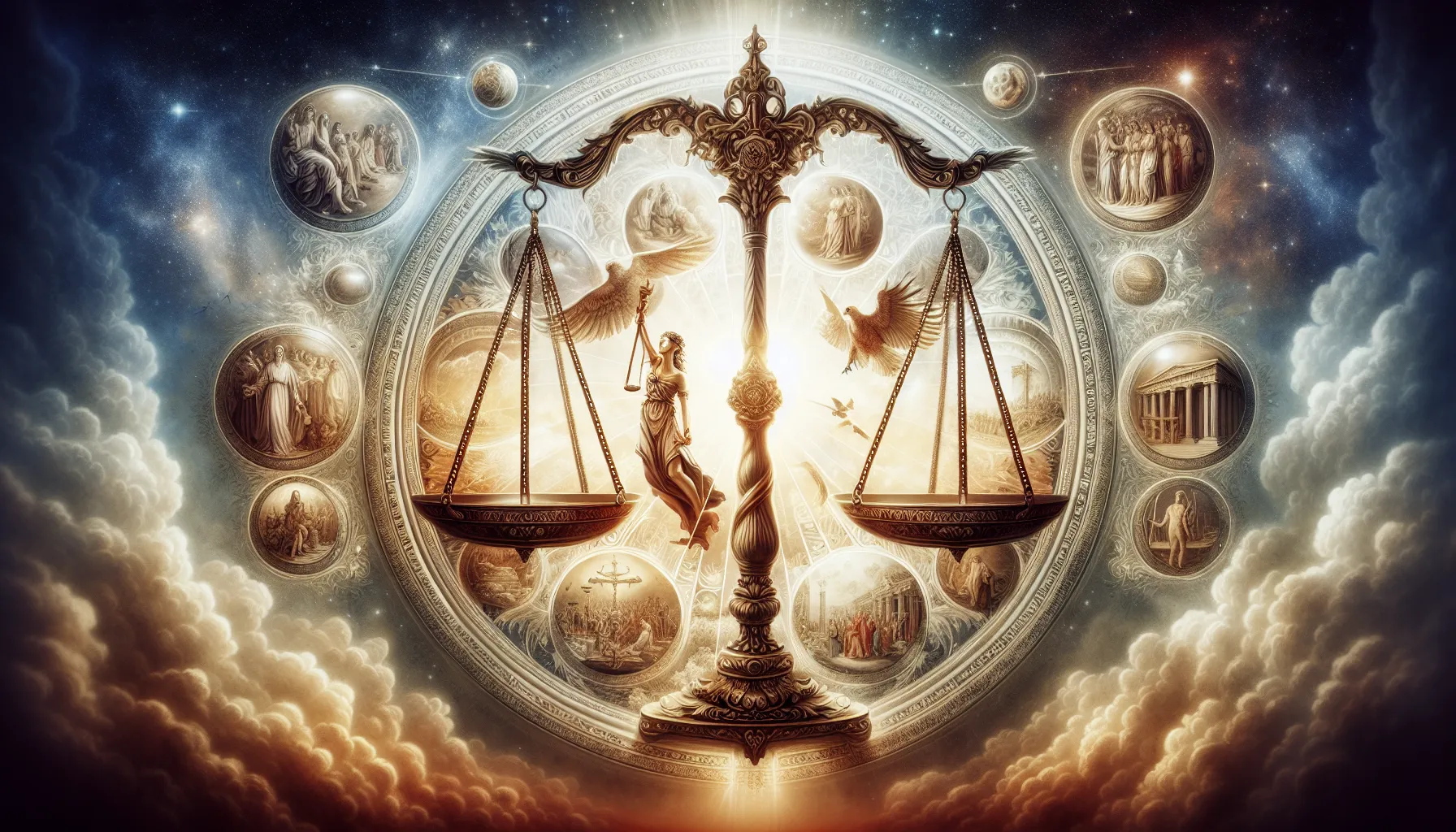 La balanza de la justicia divina en la Biblia: Interpretación y impacto en la humanidad.