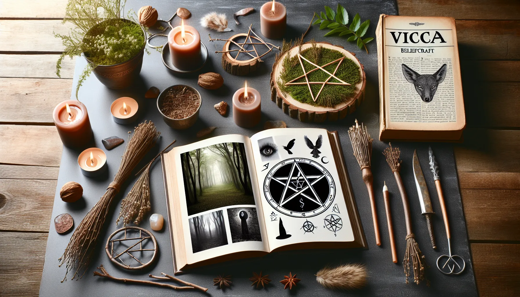 Imagen representativa del artículo que explica qué es la Wicca y si está realmente relacionada con la brujería.