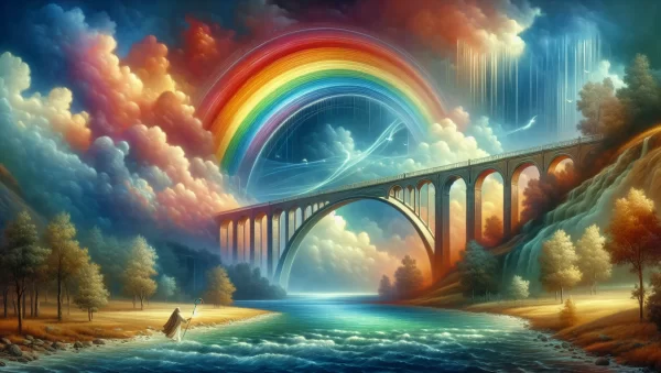 Un puente de colores en el cielo que conecta el pasado con el presente: descubre el significado oculto del arco iris en la Biblia.