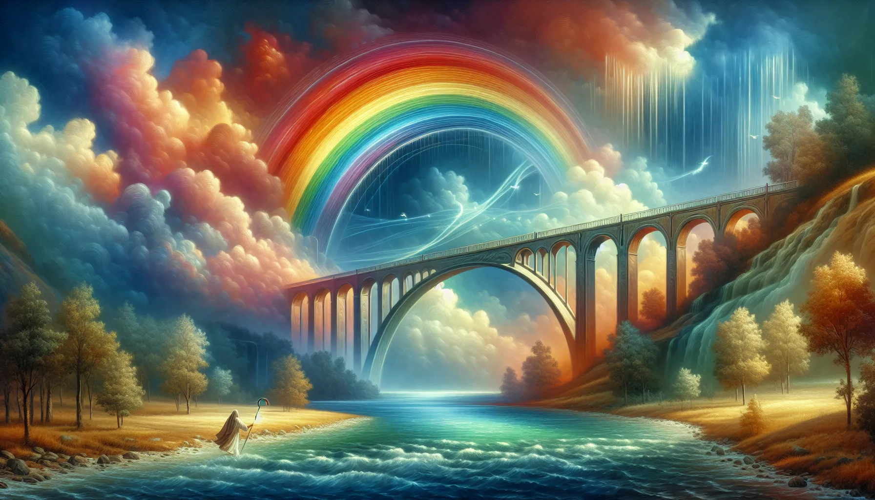 Un puente de colores en el cielo que conecta el pasado con el presente: descubre el significado oculto del arco iris en la Biblia.