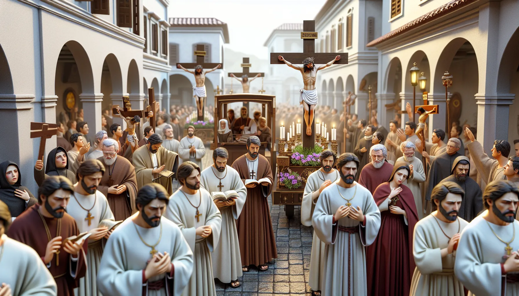 Imagen representativa de una procesión durante la Semana Santa