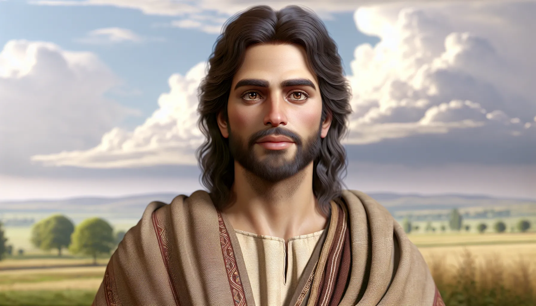 Representación artística de Jesucristo según la descripción bíblica.