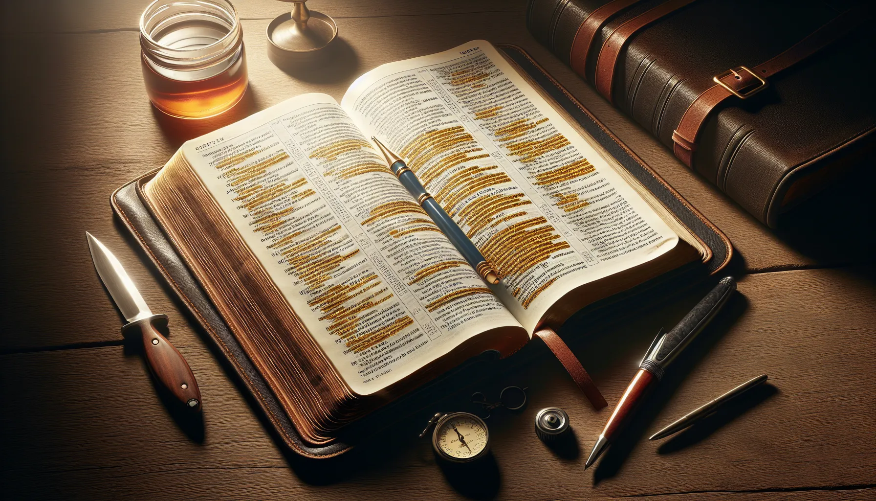 Ilustración de un libro abierto de la Biblia