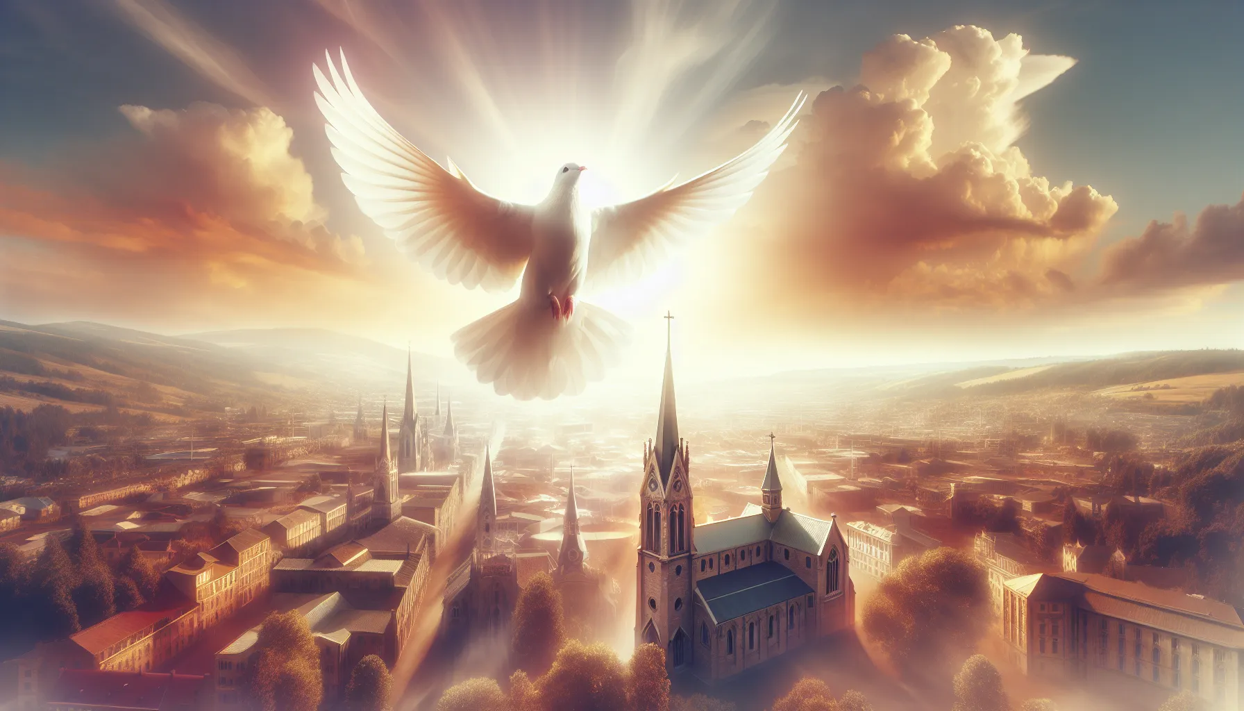 Representación simbólica del Espíritu Santo en forma de paloma