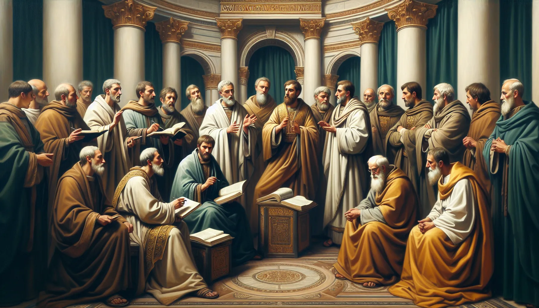 Imagen que representa a los Padres Apostólicos del cristianismo