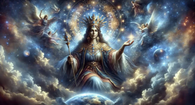 Imagen representativa de Reina del Cielo en la cultura antigua