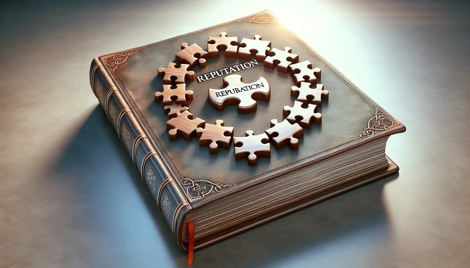 Imagen ilustrativa de una Biblia abierta con un rompecabezas de piezas unidas