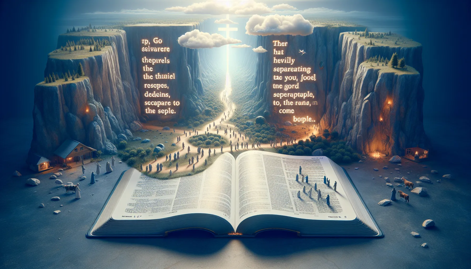 Una Biblia abierta en el libro de 2 Corintios capítulo 6 versículo 17